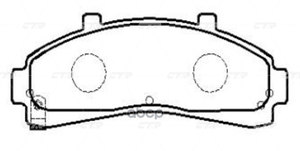 Колодки Тормозные Дисковые (Нов Арт Gk0150) Ckf-5 CTR арт. CKF-5