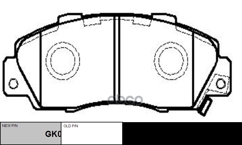 Колодки Тормозные Дисковые (Нов Арт Gk0318) Ckho-1 CTR арт. CKHO-1