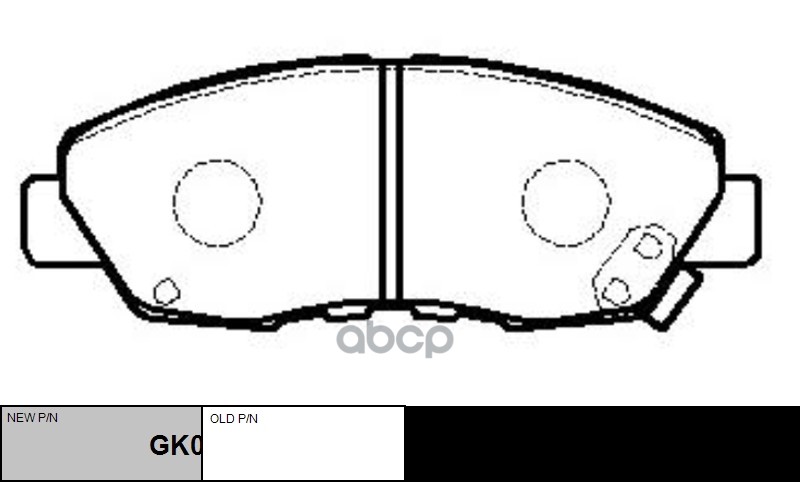 Колодки Тормозные Дисковые Передние Honda Accord All 90-93Cr-V 2.0I 02  (Нов Арт Gk0321) Ckho-4 CTR арт. CKHO-4