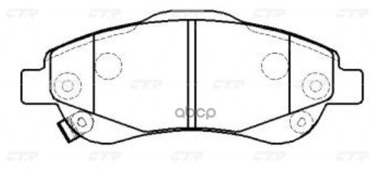 Колодки Тормозные Дисковые Передние Honda Cr-V 2.0/2.2D/2.4 06 (Нов Арт Gk0390) Ckho-73 CTR арт. CKHO-73