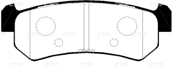 Колодки Тормозные Дисковые Задние Daewoo Nubira 1.6I/1.8I 03 (Нов Арт Gk0442) Ckkd-14 CTR арт. CKKD-14