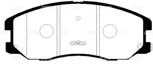 Колодки тормозные дисковые задние Chevrolet Captiva 2.0/2.4 06 (нов арт GK0445) CKKD-17 CTR арт. CKKD-17