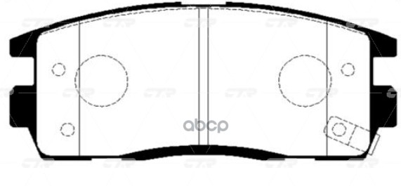 Колодки Тормозные Дисковые Задние Chevrolet Captiva 2.0/2.4 06 (Нов Арт Gk0447) Ckkd-19 CTR арт. CKKD-19