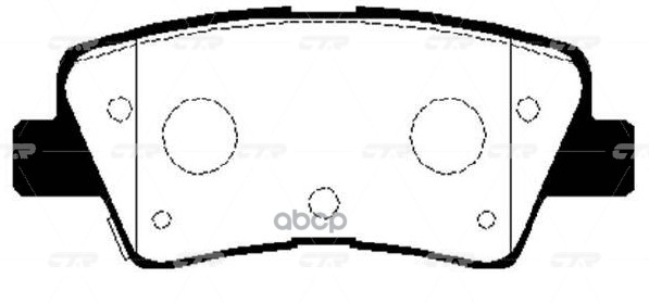 Колодки Тормозные Дисковые Задние Kia Soul 1.6I/Crdi 09, Hyundai Sonata V 2.0Ti/Crdi 05 (Нов Арт Gk0499) Ckkh-45 CTR арт. CKK...