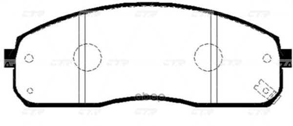 Колодки Тормозные Дисковые Hyundai H100 Truck 2003 - 2007 / Porter 2003 - 2016 / Kia Bongo 2004 - 20 CTR арт. ckkk-24