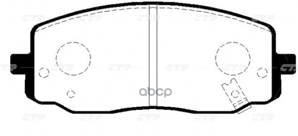 Колодки Тормозные Дисковые Передние Kia Picanto 1.0/1.1D 04 (Нов Арт Gk0532) Ckkk-26 CTR арт. CKKK-26