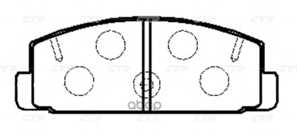 Колодки Тормозные Mazda 6 02/323 96/626 9202 (Нов Арт Gk0715) Ckmz-69 CTR арт. CKMZ-69