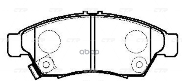 Колодки Тормозные Дисковые Передние Suzuki Liana 1.3/1.6I/1.6 &4Wd/1.4Ddis 01 (Нов Арт Gk0943) Cks-3 CTR арт. CKS-3