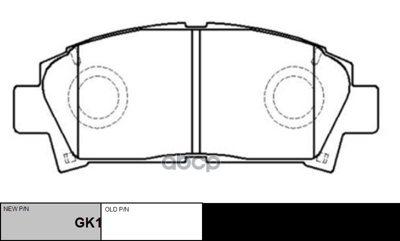 Колодки Тормозные Дисковые (Нов Арт Gk1116) Ckt-103 CTR арт. CKT-103
