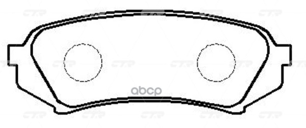 Колодки Тормозные Дисковые (Нов Арт Gk1069) Ckt-55 CTR арт. CKT-55