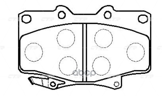 Колодки Тормозные Дисковые Передние Toyota Land Cruiser 2.4-4.5/2.4D-4.2Td 90 (Нов Арт Gk1019) Ckt-5 CTR арт. CKT-5