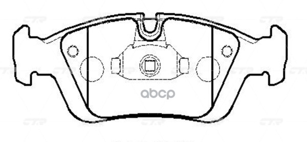 Колодки тормозные (Спереди) BMW 3-Series 90-06 CTR арт. GK0001