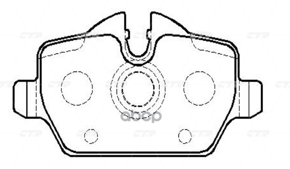 Колодки тормозные BMW 1-series 2007 ~ зад.прав.лев. (старый арт. CKB-22) GK0022 CTR арт. GK0022