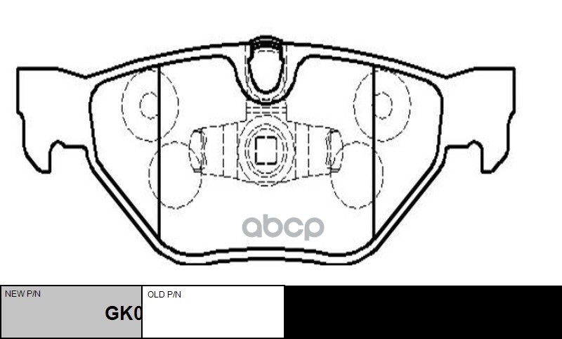 Колодки тормозные дисковые задние BMW E87/E82/E88/X1 2.0i/3.0i/2.0D 04 (старый арт. CKB-24) GK0024 CTR арт. GK0024