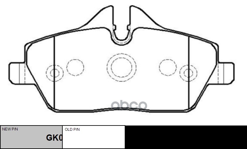 Колодки тормозные дисковые передние BMW E87 1.6i/1.8D 04 (старый арт. CKB-25) GK0025 CTR арт. GK0025