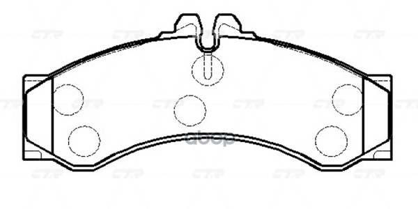 Колодки Тормозные Дисковые Mercedes-Benz Vario 1996-2010, Sprinter 1995-2006 CTR арт. GK0056