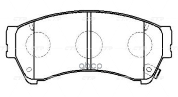 Колодки тормозные дисковые передние Mazda 6 2007 ~ 2013 CTR арт. GK0210