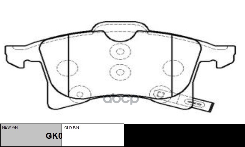 Колодки тормозные дисковые передние Opel Corsa 2006 ~ / Zafira 2009 ~ CTR арт. GK0302