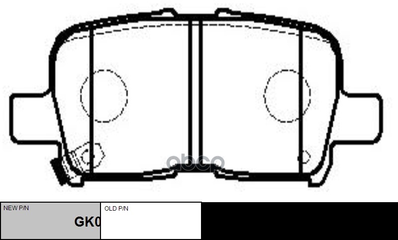 Колодки тормозные дисковые задние Honda Pilot 2002 ~ 2008 / Odyssey 2001 ~ 2004 / Lagreat 1999 ~ 200 CTR арт. GK0332
