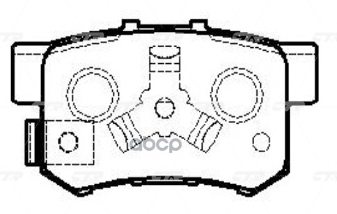 Колодки тормозные HONDA Accord 2008 ~ 2015 / Civic 2005 ~ 2013 / CR-V 1995 ~ 2006 / CR-V 2006 ~ 2013 зад.прав.лев. (старый ар...