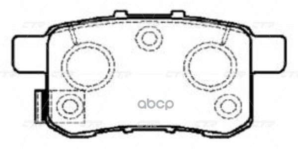 Колодки тормозные дисковые задние Honda Accord 2008 ~ 2017 / Inspire 2007 ~ 2012 ; Acura TSX 2008 ~ CTR арт. GK0344