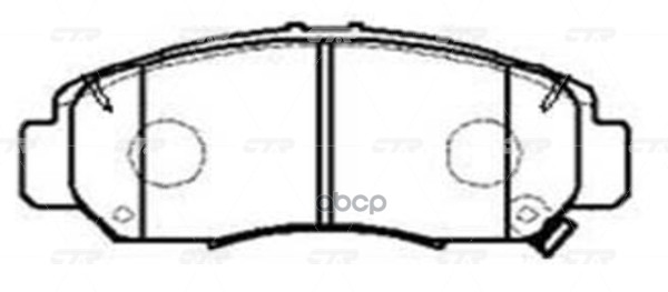 Колодки передние ACURA CTR GK0345 CTR арт. GK0345