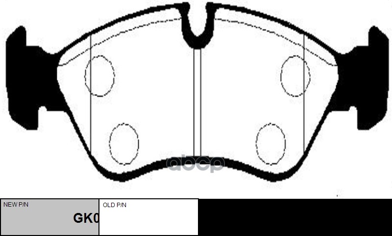 Колодки тормозные дисковые DAEWOO GK0432 CTR арт. gk0432