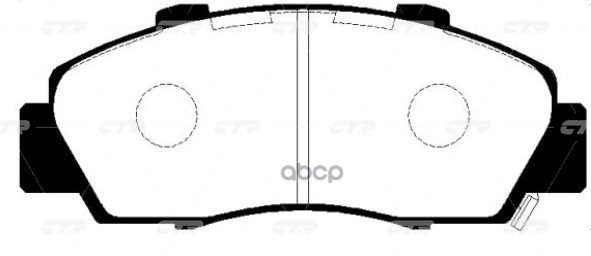 Колодки тормозные дисковые передние Honda Accord 1991 ~ 1998 / Civic 1997 ~ 2001 / CR-V 1995 ~ 2000 CTR арт. GK0438
