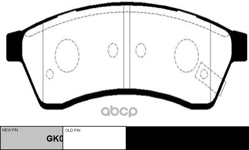 Колодки тормозные CHEVROLET Epica 2007 ~ 2011 зад.прав.лев. (старый арт. CKKD-16) GK0444 CTR арт. GK0444