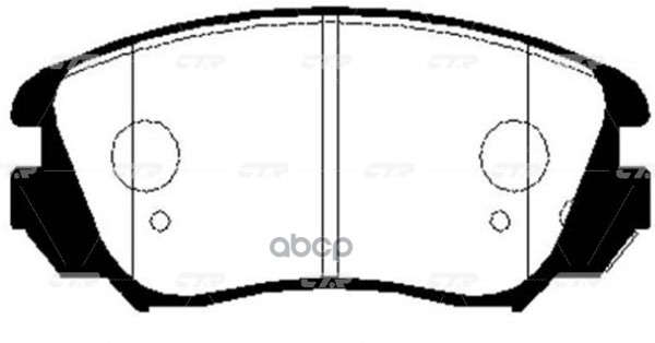Колодки тормозные CHEVROLET Malibu 2012 ~ OPEL Insignia 2008 ~ SAAB 9-5 2010 ~ BENTLEY Flying перед прав.лев. (старый арт. CK...