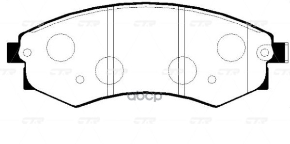 Колодки передние HYUNDAI Elantra 0001 1.6/1.8/2.0/Sonata 9801 1.8 CKKH7 CTR GK0461 CTR арт. GK0461