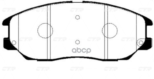 Колодки тормозные дисковые передние Hyundai XG 3.5, SsangYong Rodius 2.7/3.5i V6 03 (старый арт. CKKH-16) GK0470 CTR арт. GK0470