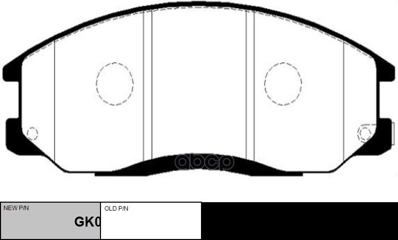 Колодки тормозные дисковые передние Hyundai H1/Starex 2.5TCi/2.5CRDi 03-07 (старый арт. CKKH-24) GK0478 CTR арт. GK0478