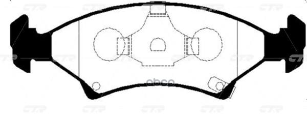 Колодки тормозные дисковые передние KIA Mentor 1993 ~ 1998 / Sephia 1995 ~ 2001 CTR арт. GK0510