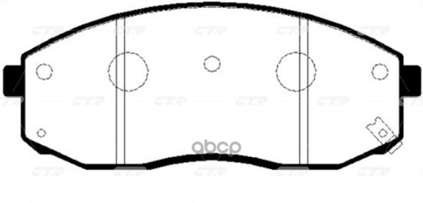 / Ckkk-25 Колодки Тормозные Дисковые | Перед | CTR арт. GK0531