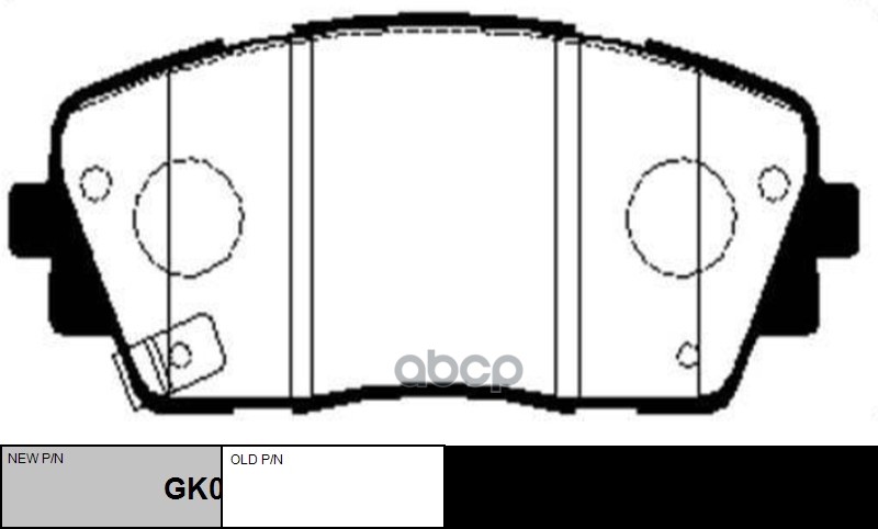Колодки тормозные дисковые передние KIA Picanto (Morning) 2011 ~ / Ray 2011 ~ CTR арт. GK0554