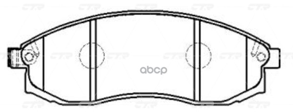 Колодки передние NISSAN MAXIMA 91-00/MITSUBISHI L200 96- CTR GK0583 CTR арт. GK0583