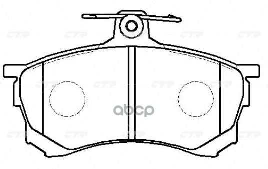 Колодки тормозные дисковые d CTR арт. gk0629