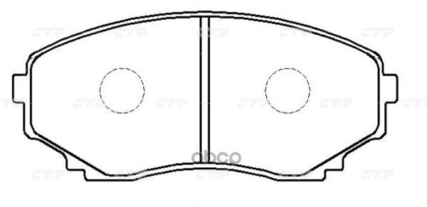 Колодки тормозные дисковые передние Mazda MPV 1999 ~ 2006 / Bongo Brawny 1999 ~ 2006 / E2000 1999 ~ CTR арт. GK0704