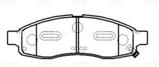 Колодки тормозные дисковые передние Nissan Armada 2003 ~ 2012 / Titan 2003 ~ 2007 ; Infiniti QX56 20 CTR арт. GK0728