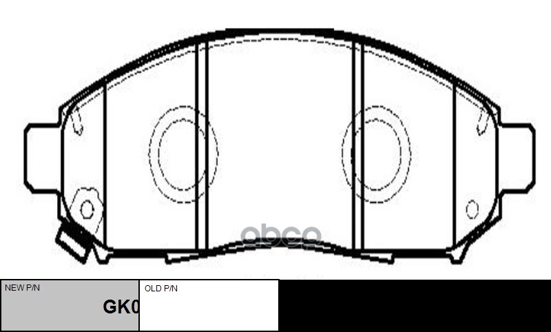 Колодки тормозные дисковые передние Nissan Navara 2005 ~ / Murano 2010 ~ / Pathfinder 2005 ~ 2014 / CTR арт. GK0733