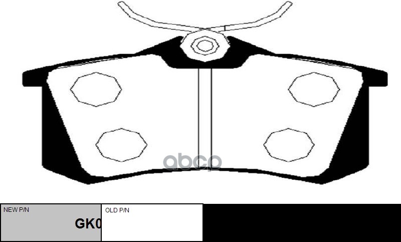 Колодки тормозные дисковые задние Renault Clio/Megane/Modus/Scenic 1.2-2.0i/1.5-2.0DCi 06 (старый арт. CKSS-10) GK0984 CTR ар...