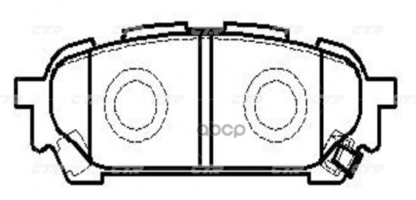 Колодки тормозные дисковые задние Subaru Forester 2001 ~ 2008 / Impreza 2006 ~ 2008 CTR арт. GK0992