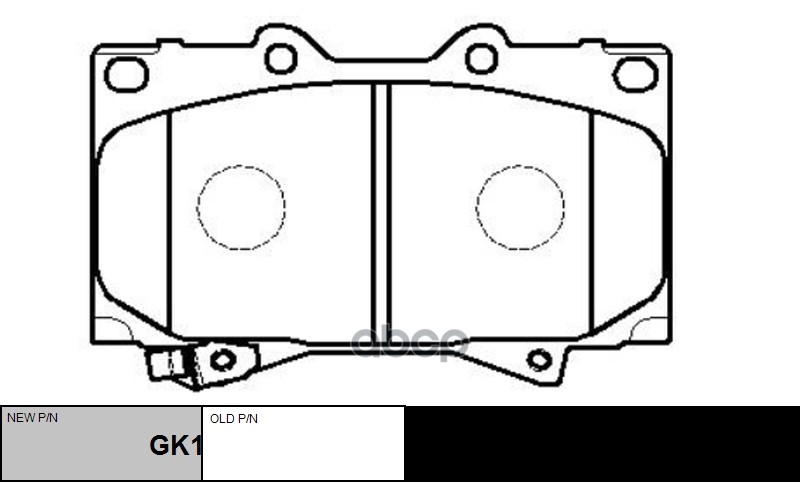 Колодки тормозные дисковые TOYOTA LAND CRUISER 4.2D 9098/4.2D/4.7 98 (старый арт. CKT-29) GK1043 CTR арт. GK1043
