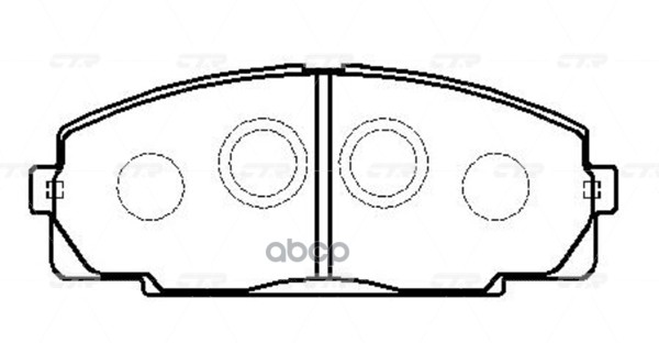 Колодки передние TOYOTA HiAce/GREAT WALL Deer CTR GK1053 CTR арт. GK1053