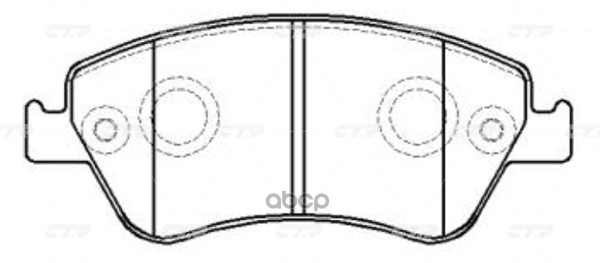Колодки тормозные дисковые передние Toyota Auris 1. (старый арт. CKT-53) GK1067 CTR арт. GK1067