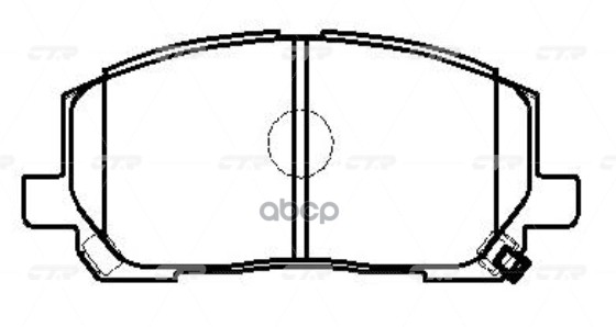 Колодки тормозные дисковые передние Toyota Highlander 2000 ~ 2007 / Kluger 2000 ~ 2011 CTR арт. GK1072