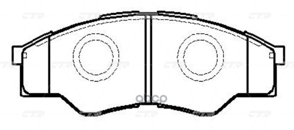 / Ckt-71 Колодки Тормозные Дисковые | Перед | CTR арт. GK1084