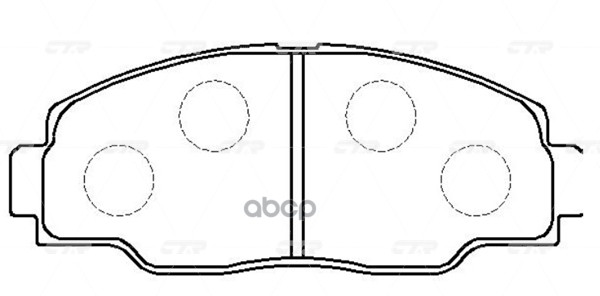 Колодки тормозные дисковые CTR арт. GK1144