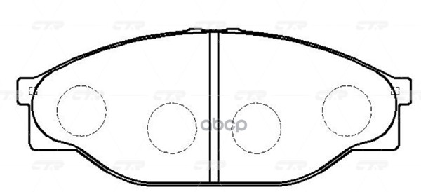 Колодки передние CTR GK1145 CTR арт. GK1145